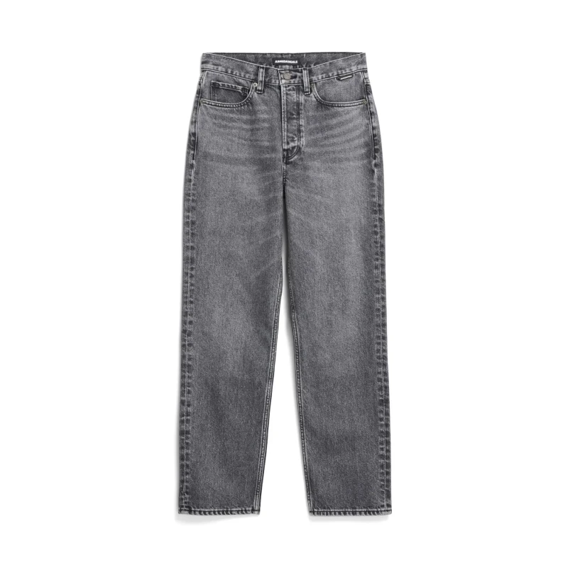 Image of ARMEDANGELS Womens straight leg jeans ARMEDANGELS Aaikala Gris Female 32x32