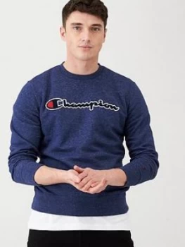 Image of Champion Crew Neck Sweat - Navy Marl