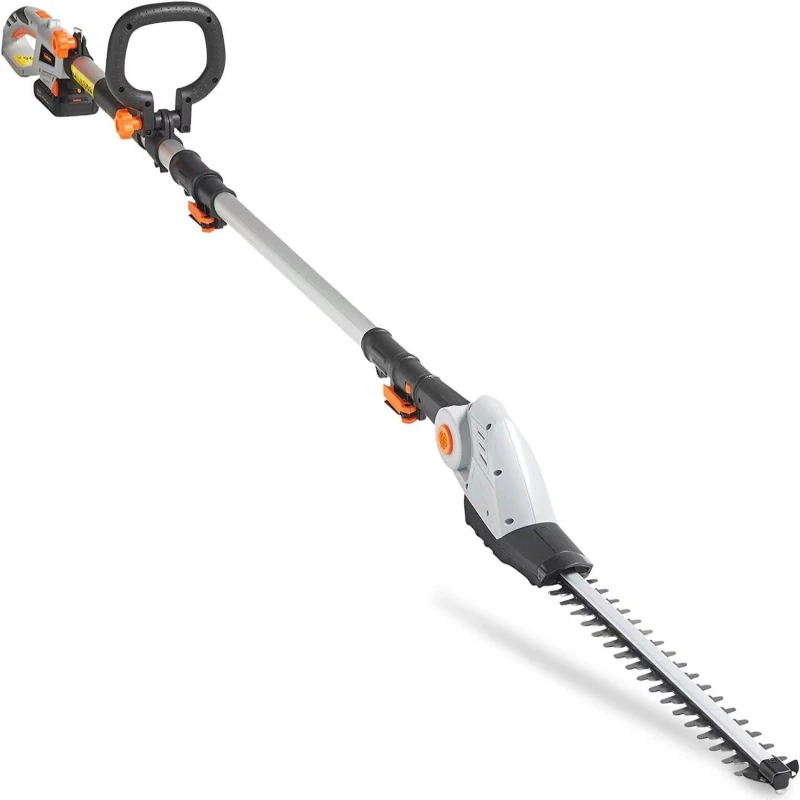 Image of VonHaus Long Reach 20V Cordless Pole Hedge Trimmer Grey