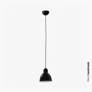 Image of Faro Venice Black Dome Pendant Lamp