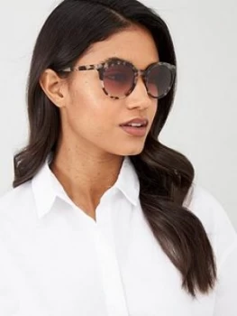 Image of Prada Round Sunglasses - Tortoise