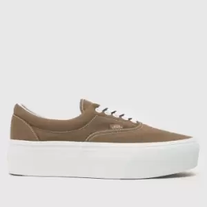 Image of Vans era stackform trainers in brown