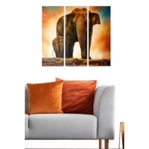 Image of MDF619226807 Multicolor Decorative MDF Painting (3 Pieces)