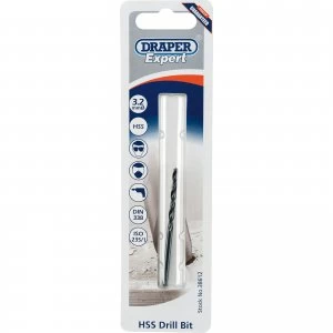 Image of Draper Expert HSS Drill Bit 3.2mm Pack of 1