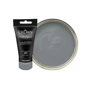 Image of Crown Easyclean Matt Emulsion Kitchen Paint - City Break Tester Pot - 40ml