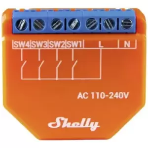 Image of Shelly Plus i4 Shelly Control unit WiFi, Bluetooth