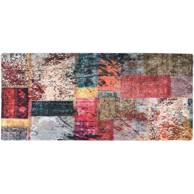 Image of VIDAXL Rug Washable Patchwork 80x300cm Multicolour Anti Slip Vidaxl 8720286653999