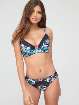 Image of Dorina Tropics Curve Non Padded Bra - Green