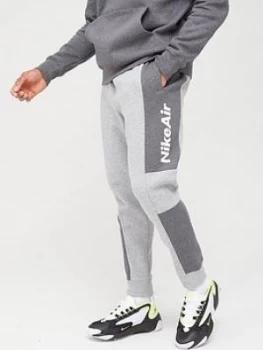 Image of Nike Sportswear Air Fleece Pants - Dark Grey Heather, Size XL, Men