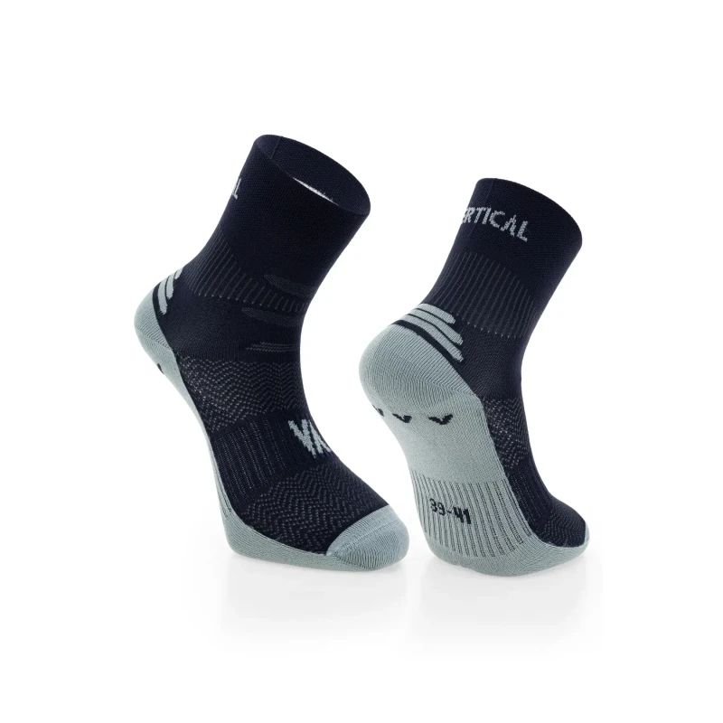 Image of Medium double layer socks Vertical Bleu Unisex 45/47