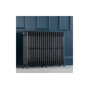 Image of Arroll - Traditional Colosseum Horizontal Quad Bar Column Radiators 750 x 1142 Anthracite - Grey