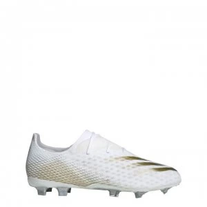 Image of adidas X Ghosted.2 Football Boots Firm Ground - White/MetGold