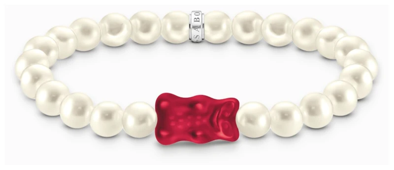 Image of Thomas Sabo A2154-017-10-L17 x HARIBO Red Goldbear Pearl Jewellery