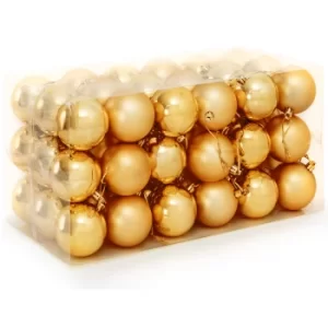 Image of Christmas Baubles Gold 54Pcs