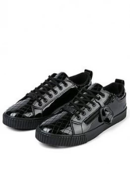 Image of Kickers Tovni Quilt Trainer - Black, Size 4, Women