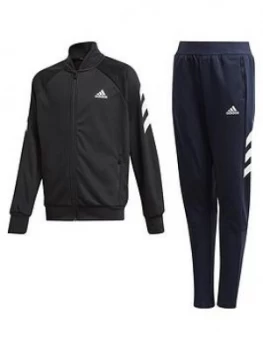 Image of Adidas Boys Xfg Tracksuit - Black/Navy