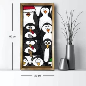 Image of 3060AHS-032 Multicolor Decorative Framed MDF Painting