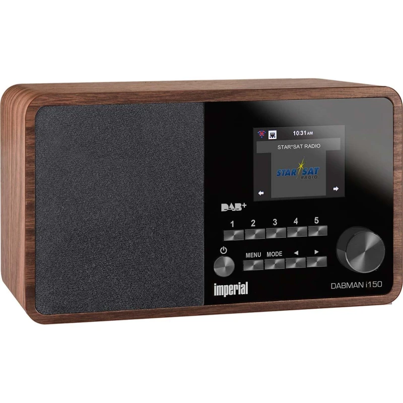 Image of Imperial DABMAN i150 DAB+ Internet Radio Speaker with WiFi, FM, USB & DAB Digital - Wood Look NED-222608 Multifunction Radio