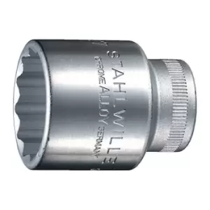 Image of Jeu de cles a douille 50 1/2 po. 12 pans ouv. de cle 24mm longueur 42mm STAHLW