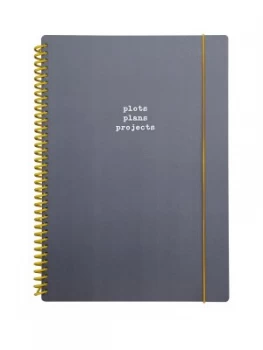 Image of Go Stationery Plots Plans Projects A4 Notebook