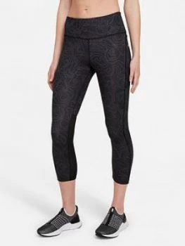 Image of Nike Running Division Fast Crop Leggings - Black