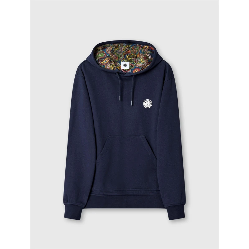 Image of Pretty Green Mens PG Lounge Hoodie Navy male Small