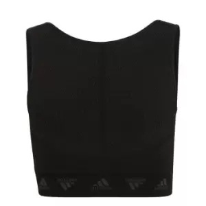 Image of adidas Aeroknit Bra Girls - Black