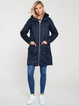 Image of Regatta Romina Long Line Jacket - Navy, Size 10, Women