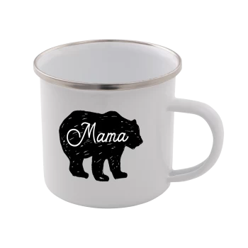 Image of Mama Bear Enamel Mug - White