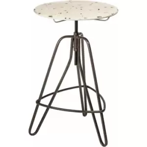 Image of Artisan Cream Metal Table - Premier Housewares
