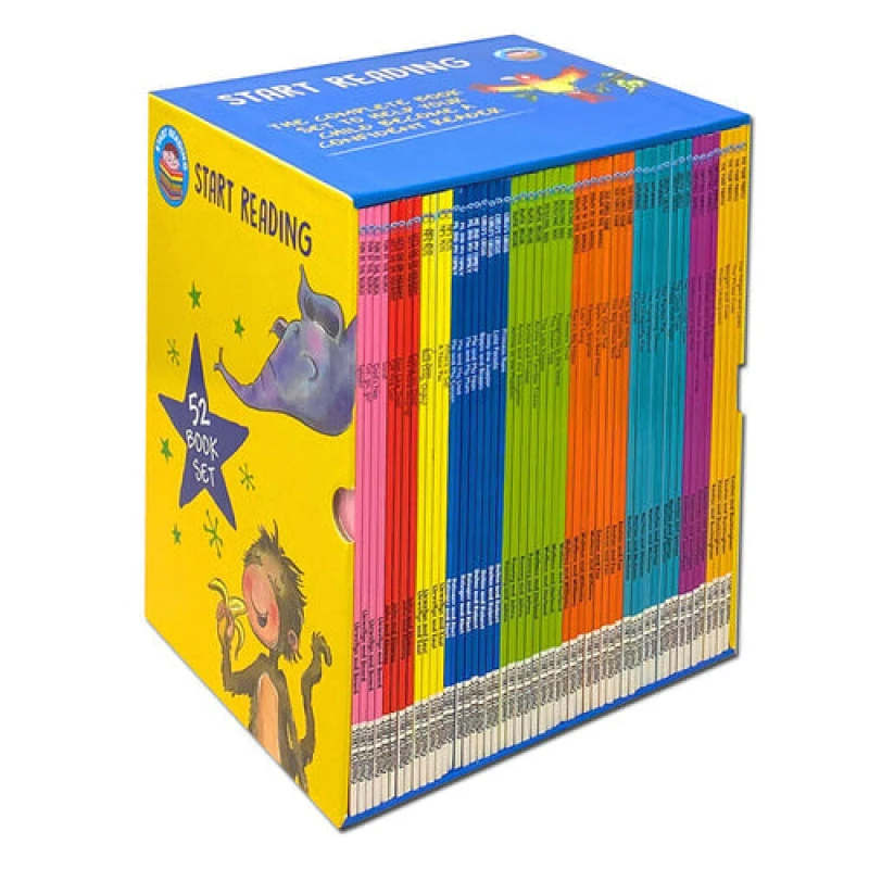 Image of Start Reading Library 52 Books Collection Box Set Level 1 To 9 For Early Reading Children Various Books