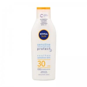 Image of Nivea Sun Protect & Sensitive Sun Lotion SPF30 200ml