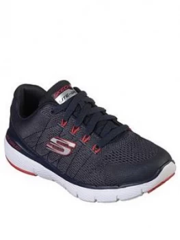 Image of Skechers Boys Flex Advantage 2.0 Trainers - Navy