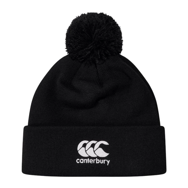 Image of Canterbury Canterbury 2025 Bobble Beanie in Black One Size Unisex 5063652132616