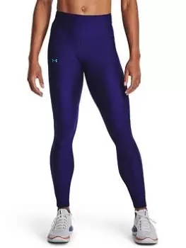 Image of Under Armour Mesh Panel Legging - Blue Size S, Women