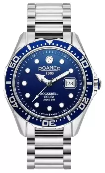 Image of Roamer 220858 41 45 50 Rockshell Scuba Blue Dial Watch