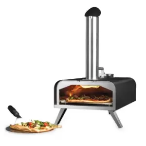 Image of Salter Professional EK4923 Wood Pellet 12" Outdoor Portable Pizza Oven - Black And Stainless Steel