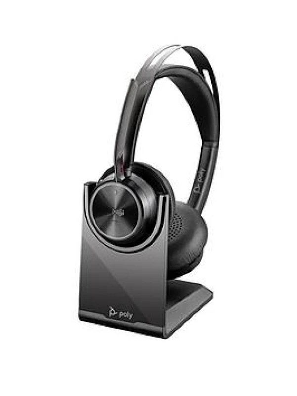 Image of Poly HP Poly Voyager Focus 2-M USB-C-C Headset USB-C/A Adapter Charging Stand A4HT2AA#AC3