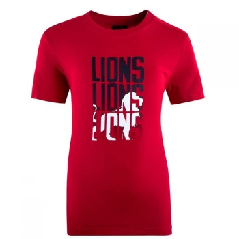 Image of Canterbury British and Irish Lions T Shirt Junior - Red/White