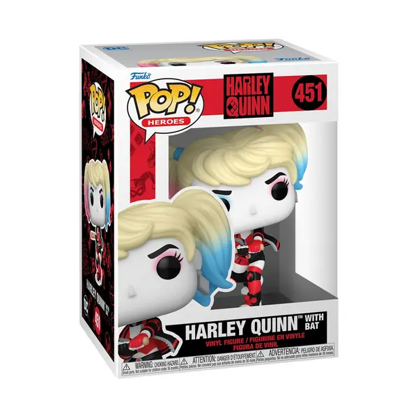 Image of Harley Quinn Harley with Bat Vinyl Figurine 451 Funko Pop! multicolor Onesize Unisex