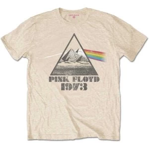 Image of Pink Floyd - Pyramids Unisex Medium T-Shirt - Yellow