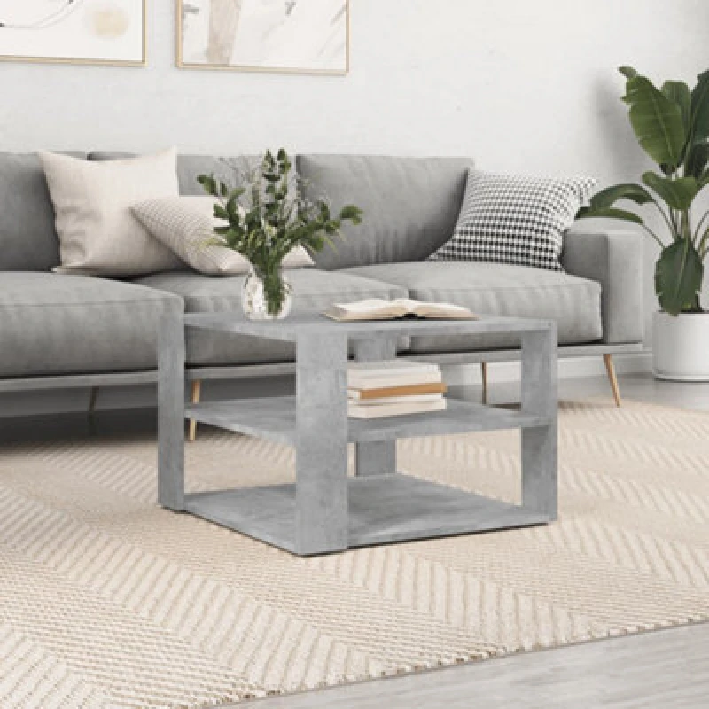 Image of VIDAXL Coffee Table Concrete Grey 59.5x59.5x40cm Engineered Wood Vidaxl 8720845925208