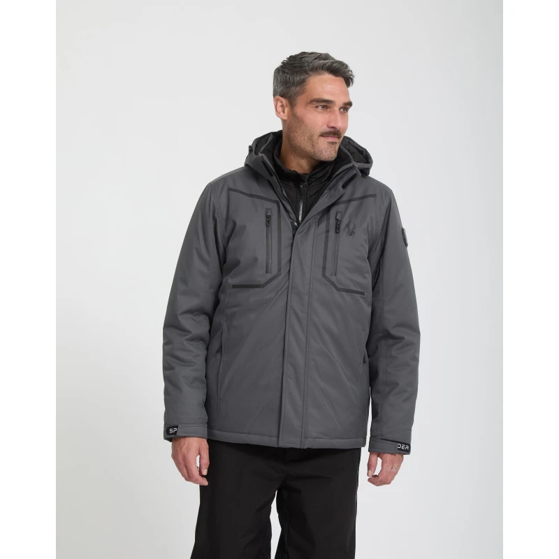 Image of Spyder Mens Snow System Ski Jacket Polar male Small