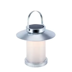 Image of Temple Solar LED Outdoor Portable Lamp Galvanized 3000K IP54