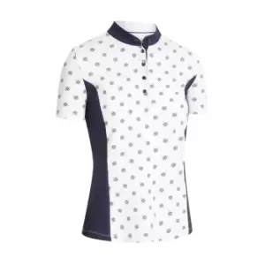Image of Callaway Print Polo Shirt Womens - White