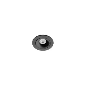 Image of Faro Barcelona - Faro Arg - Tiltable Black recessed Downlight GU10