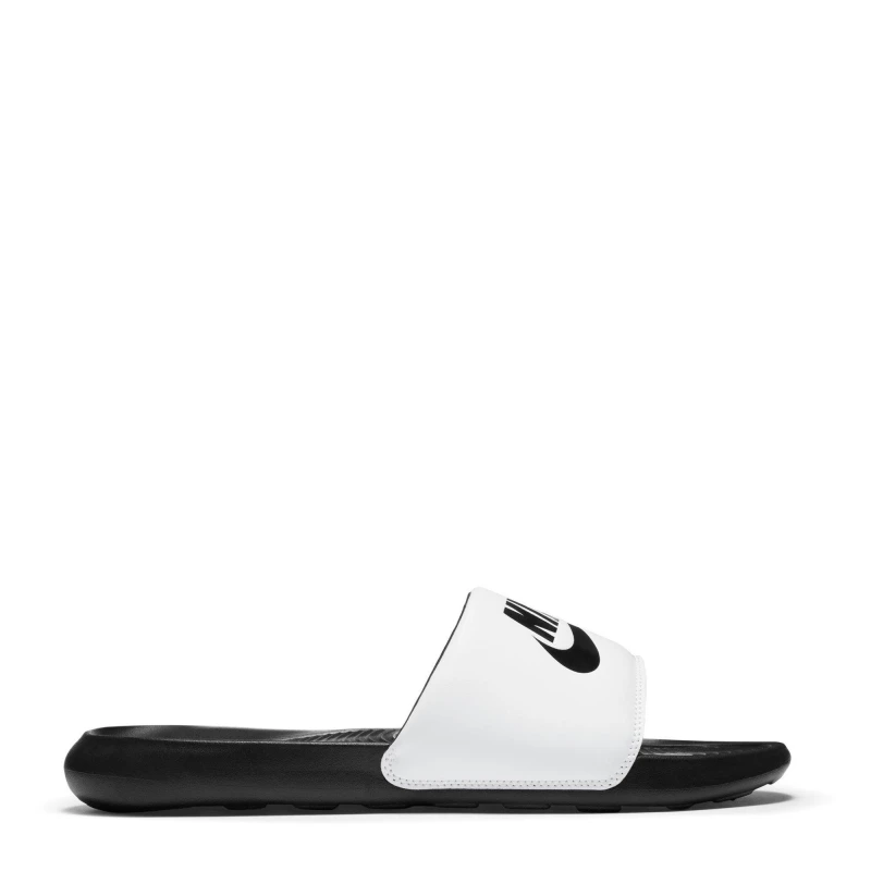 Image of Nike Victori One Mens Slides White/Black male 9 (44)