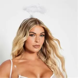 Image of I Saw It First Feather Angel Headband - White