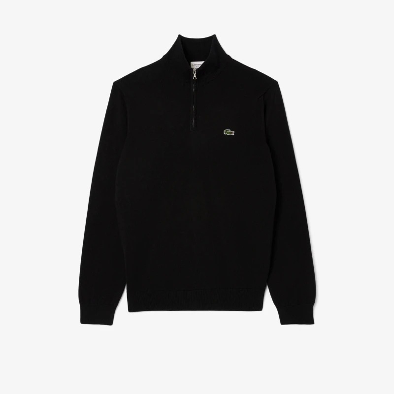 Image of Lacoste Zip Knit Black L