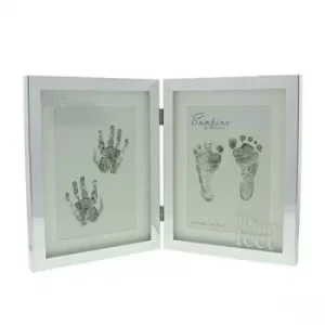 Image of Bambino Double Handprint & Footprint Photo Frame